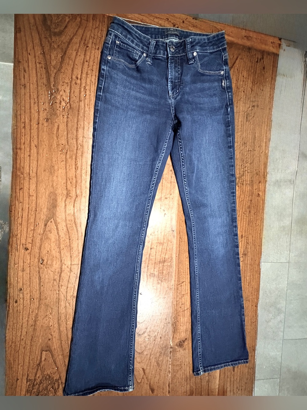 Silver Jeans Women's Dark Blue Flare Jeans